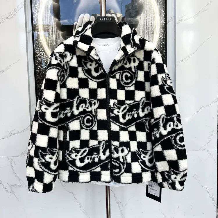 【C加外套】新款休闲秋冬季夹克男款外套潮流男款百搭保暖黑白2964