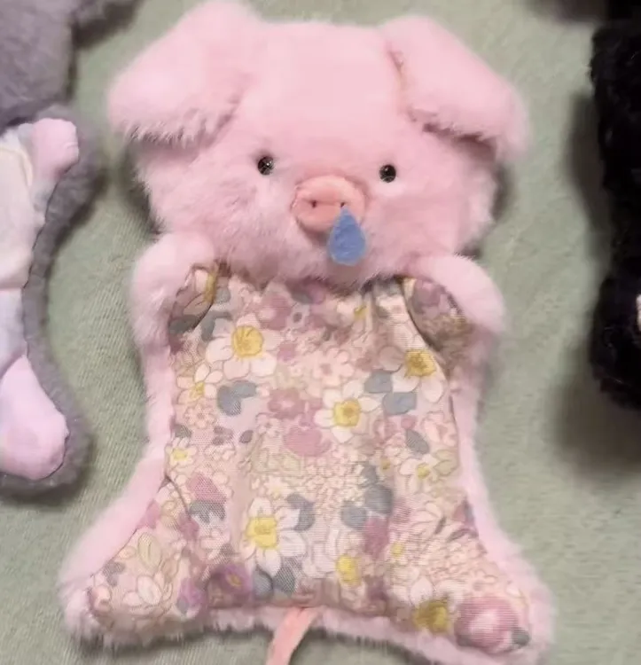 【草莓】治愈安抚玩偶手工diy豆袋小熊小猪材料包送闺蜜女友礼物