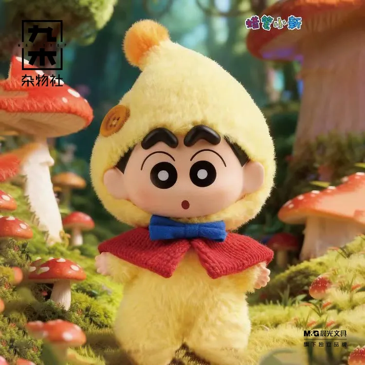 九木杂物社蜡笔小新矮人童话糖胶毛绒盲盒公仔玩偶摆件潮玩礼物商品图