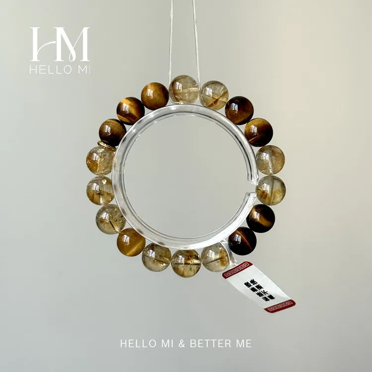 【落日金辉】黄塔晶水晶手串