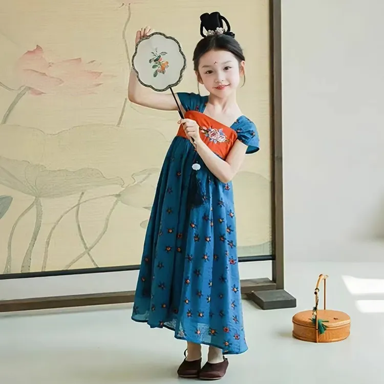 女童汉服中国风女公主2025-05民族汉服夏装裙子古风仙女小女孩
