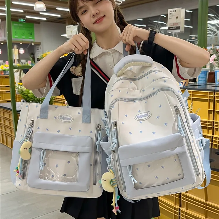 书包女痛包初中生小学生三到六年级背包日系简约可爱大容量双肩包