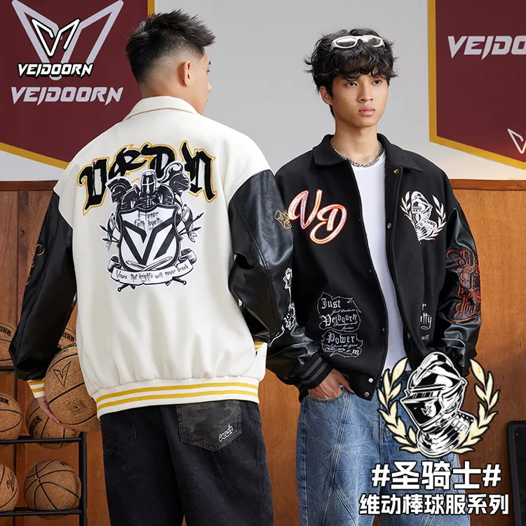 【新品发售】维动圣骑士系列珍珠棒球服情侣重磅加厚潮流刺绣美式