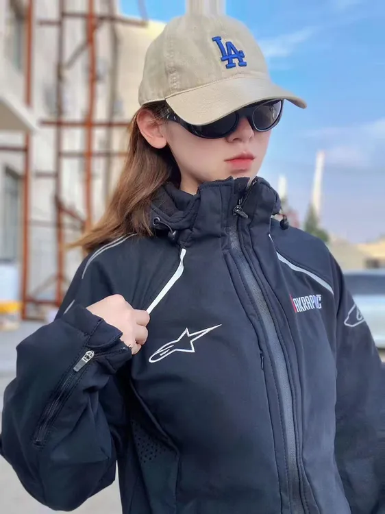 A星天蝎联名款全刺绣摩托车骑行服休闲外套防水冲锋衣防风防水