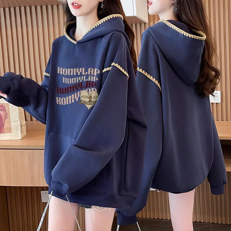 胖mm大码纯棉薄款连帽卫衣女2025春秋季新款韩版外穿显瘦上衣外套