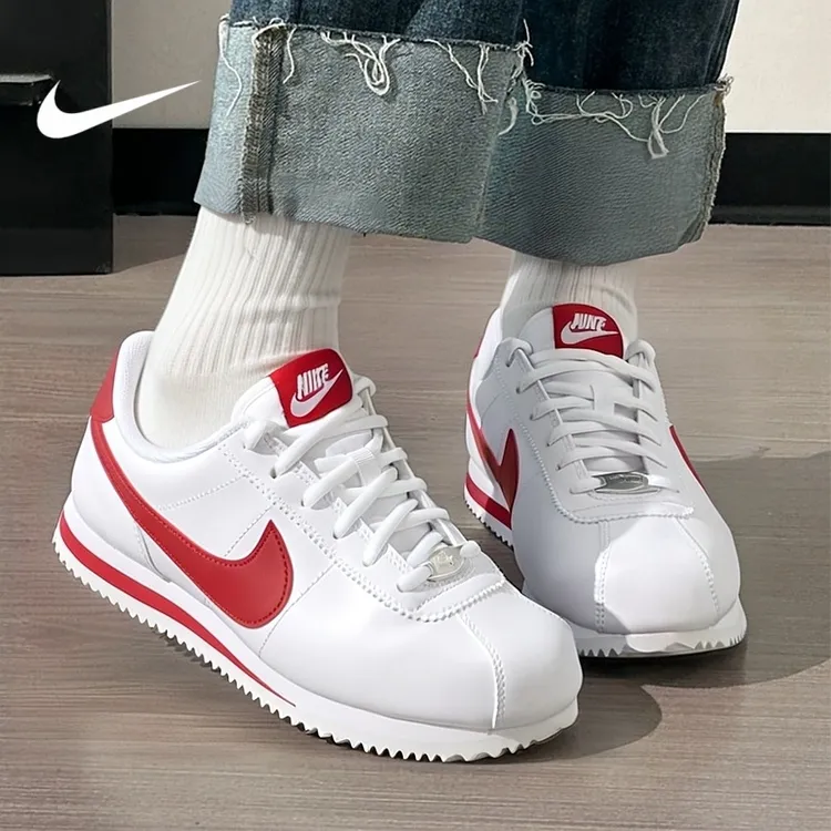 NIKE/耐克女鞋轻便减震运动跑步鞋板鞋男小白鞋CORTEZ透气休闲鞋 
