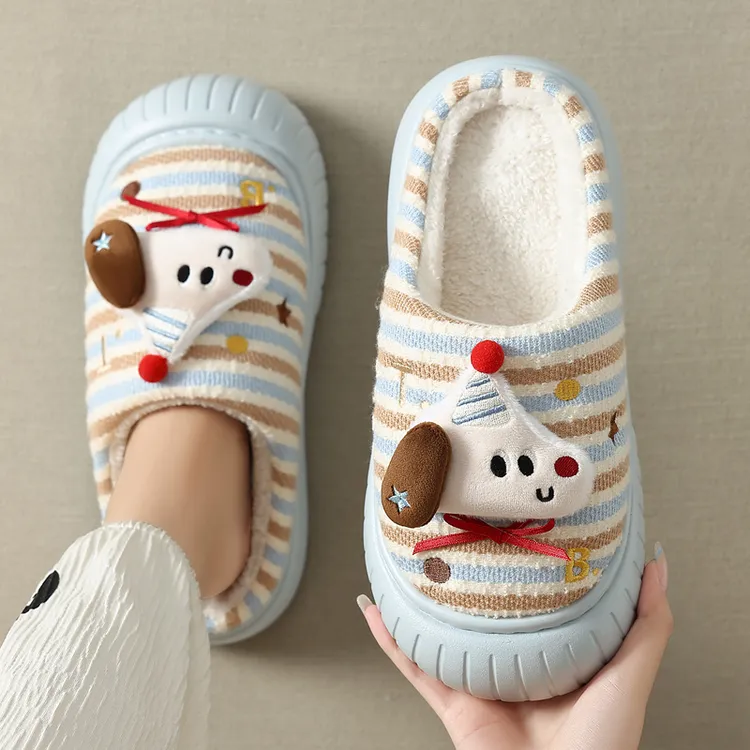 亲子卡通棉拖鞋女款秋冬季2025新款室内家居可爱毛绒保暖儿童棉拖