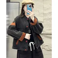 新款秋装牛仔外套相色女装上衣长袖开衫17022