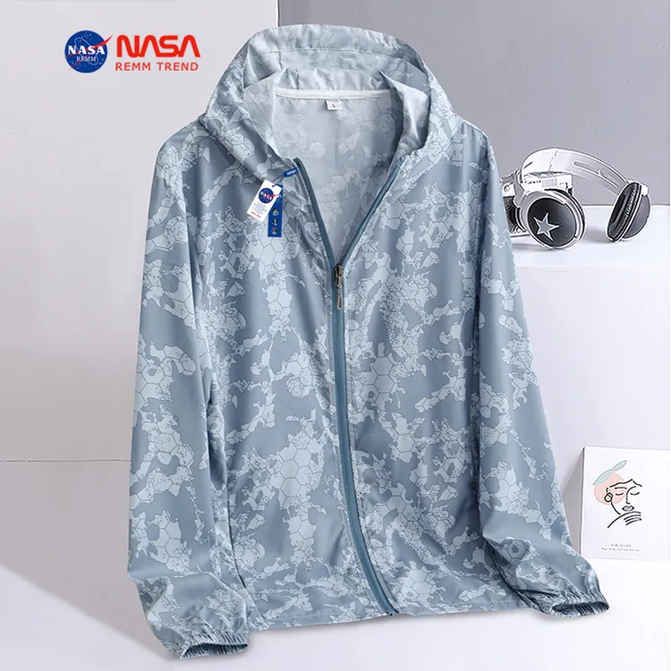 NASA夏季迷彩防晒衣男女薄款风衣防晒衣防水防晒冰丝透气防外套