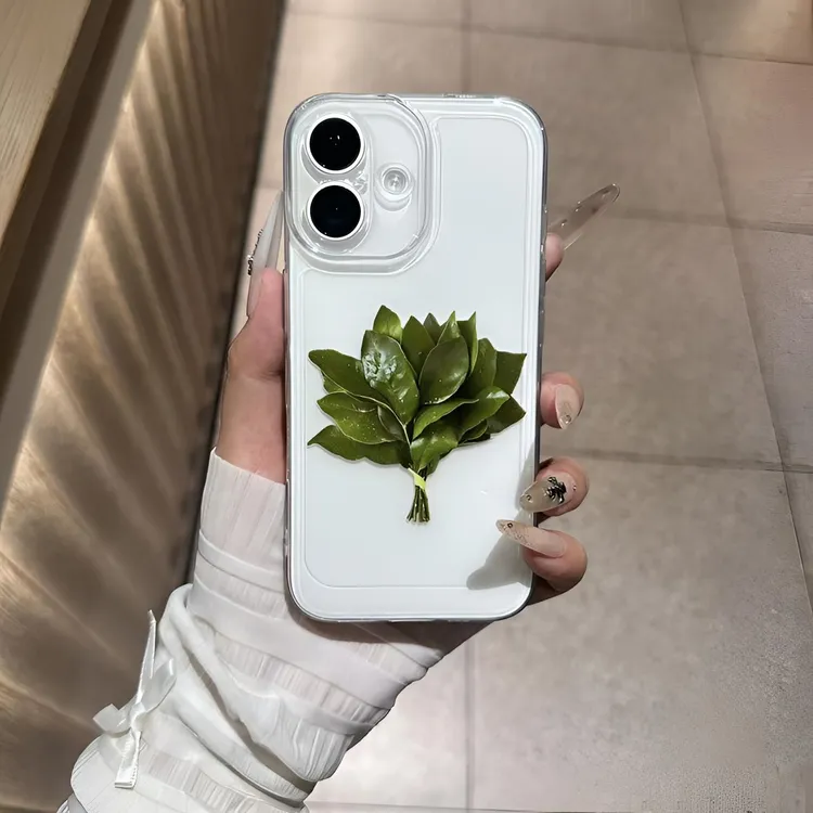 去晦气柚子叶适用苹果17promax手机壳16小米华为14防摔