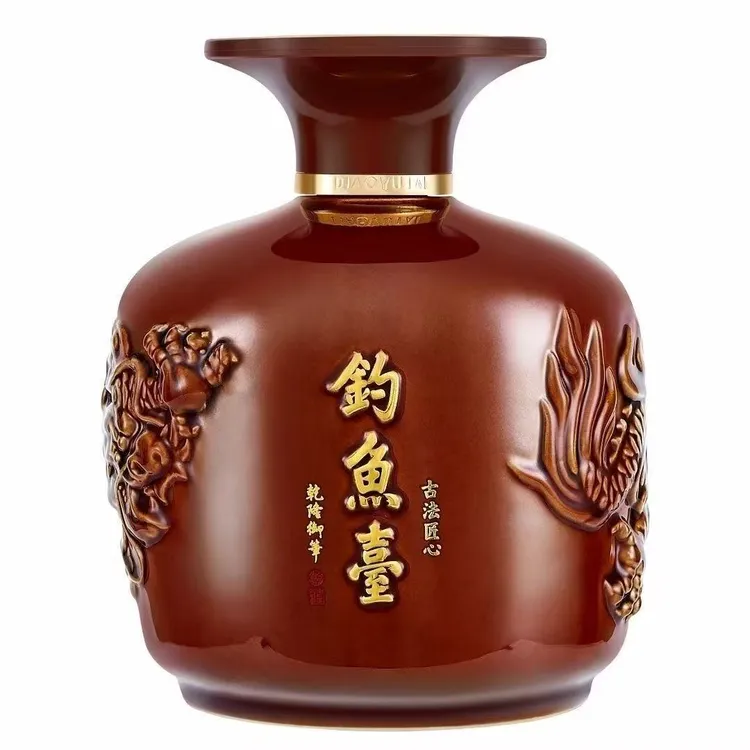 【酒博士】钓鱼台2020年古法匠心龙坛1000ml2斤坛装53度酱香型白酒收藏53度