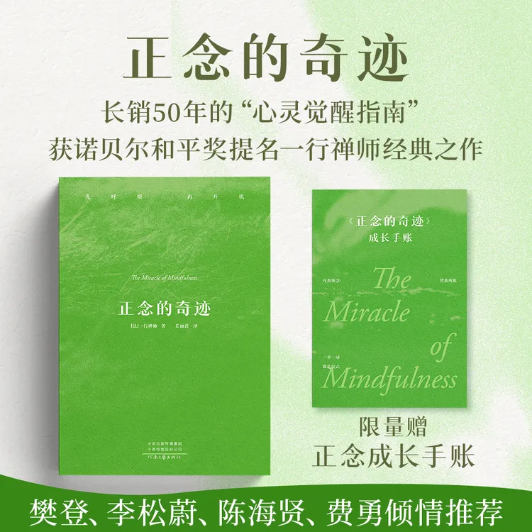 正念的奇迹  赠送成长手账 一行禅师禅修经典，安顿心灵的智慧之书