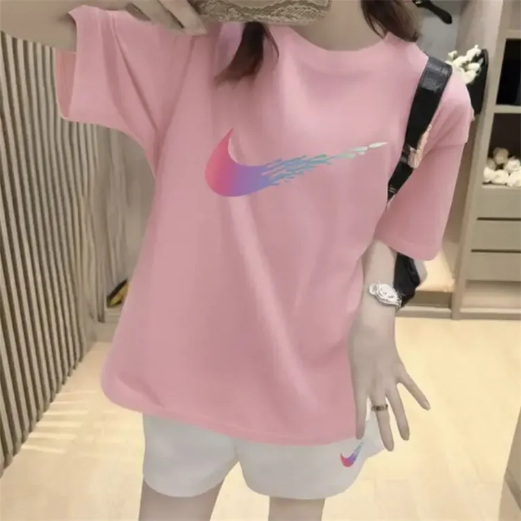 休闲套装衣服女2025爆款短裤夏季多巴胺穿搭甜美可爱宽松T恤夏天
