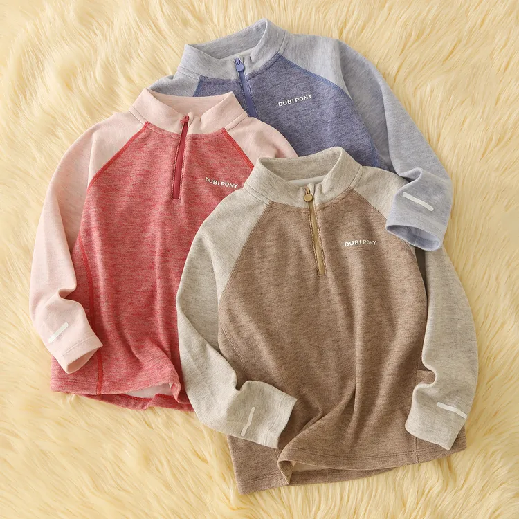 半高领儿童加绒打底衫秋冬加厚男童女童内搭保暖秋衣长袖T恤运动