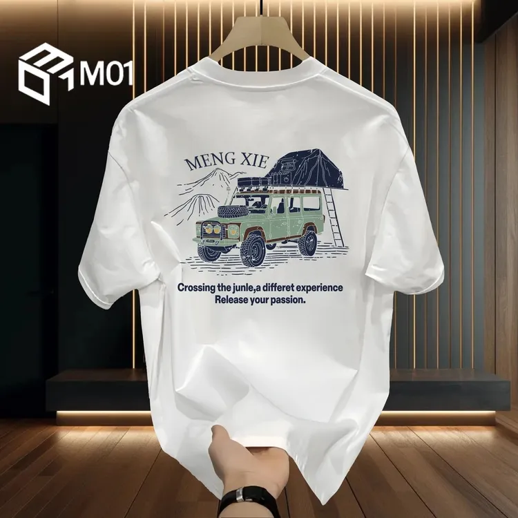 M01t恤潮牌高档短袖男夏季2025新款宽松重磅圆领纯棉痞帅上衣体恤