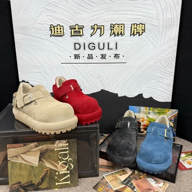 【迪古力】2026新款厚底勃肯短靴保暖舒适百搭休闲简约小众洋气秀