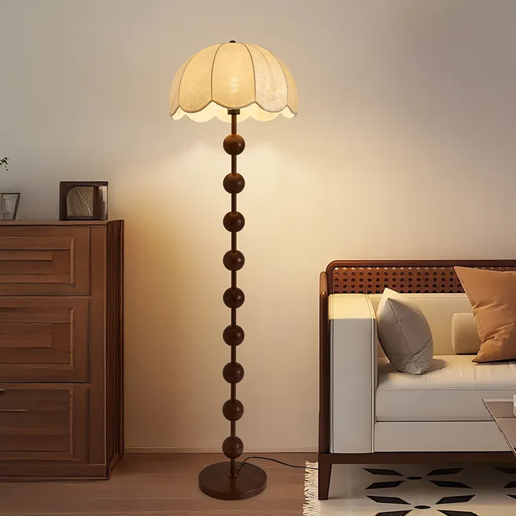 大观园新款中古风落地灯客厅沙发装饰氛围灯护眼卧室床头灯具4626