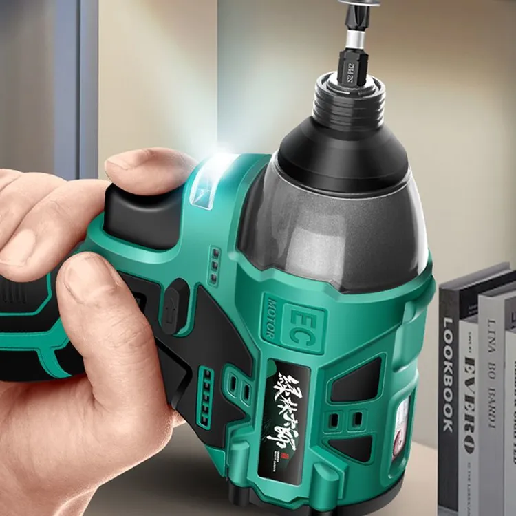 绿林冲击起子机无刷家用充电螺丝批手持式电动螺丝刀手电钻手枪钻