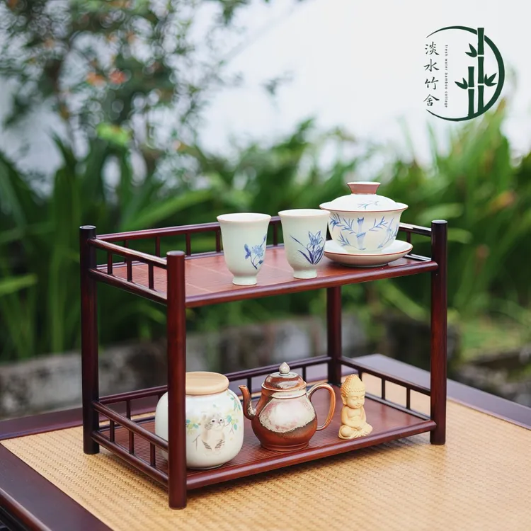 碧落茶杯架子杯架中式博古架桌面茶具茶壶多层展示收纳架高档家用