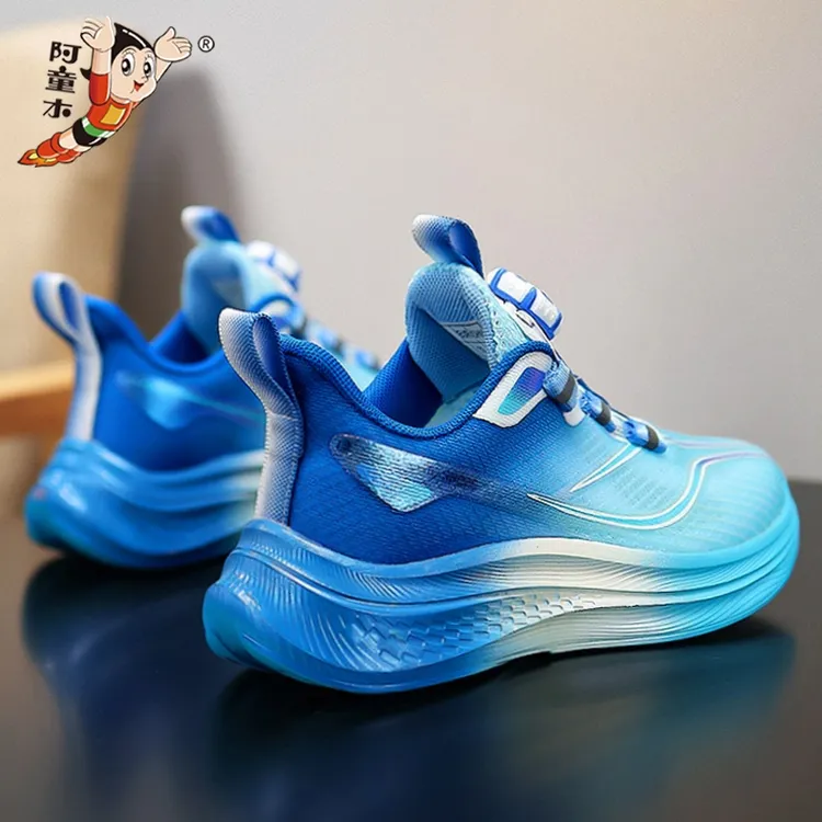 阿童木男童鞋子篮球鞋2025新款夏款儿童轻便跑步运动鞋网面透气训