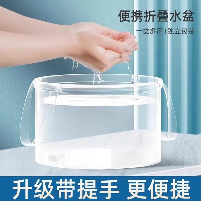 朋意一次性折叠水盆便携式旅行水桶旅游洗脚袋户外外出车载泡脚袋