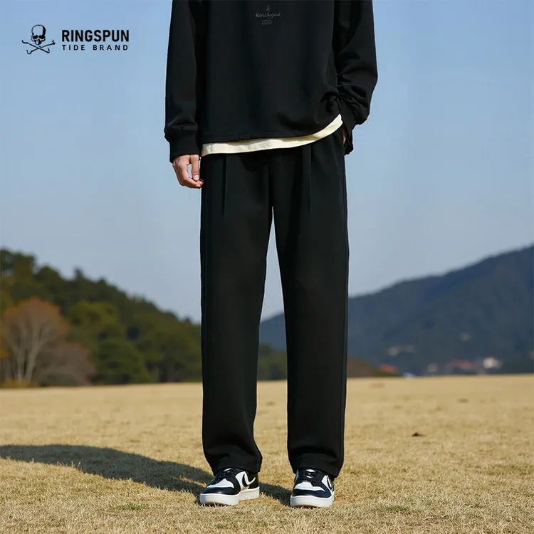 冬季新款加厚保暖休闲裤男百搭显瘦男裤品质男装长裤冬装直筒裤子