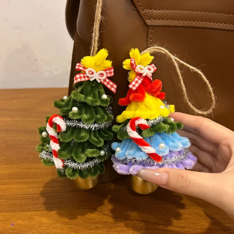 【喵喵】扭扭棒彩虹圣诞树风铃DIY手工材料包平安夜礼物送女朋友