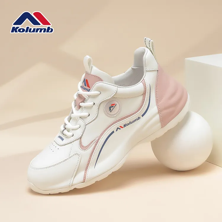 kolumb哥仑步品牌女鞋冬季2025新款百搭舒适休闲鞋真皮女士运动鞋