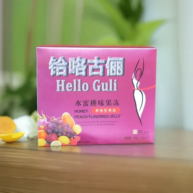 Hello Guli果味型果冻水蜜桃味果冻便秘kawziyat