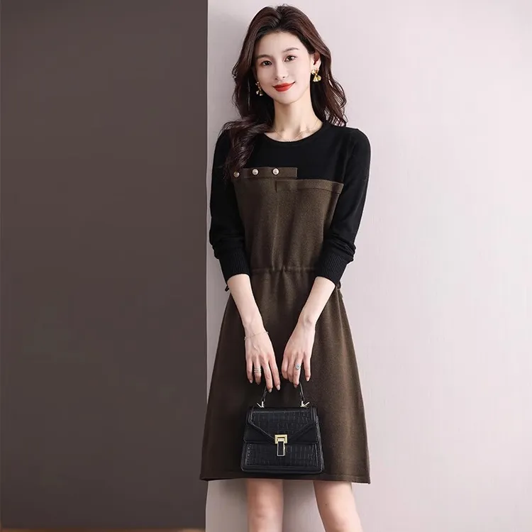 小个子显高女春秋季2024新款收腰洋气显瘦毛衣内搭针织打底时尚