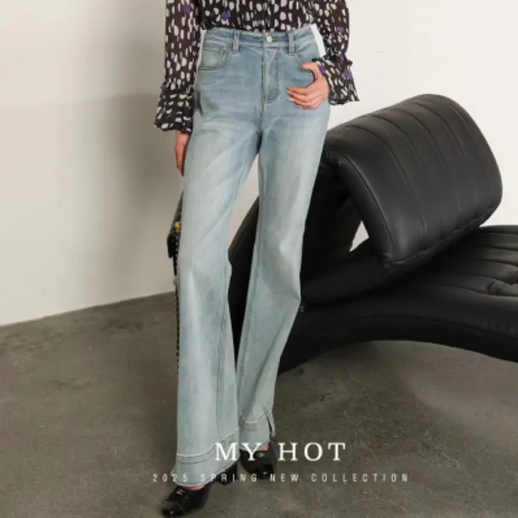 2025春夏新品微喇牛仔裤