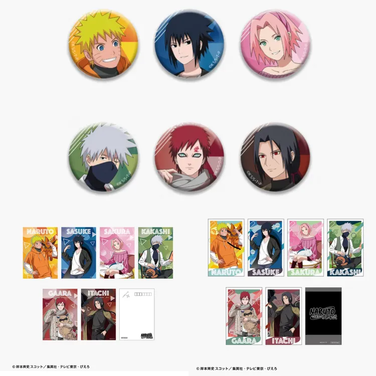 火影 火影忍者JF休闲服装和毛绒玩具吧唧拍立得盲盒盲抽