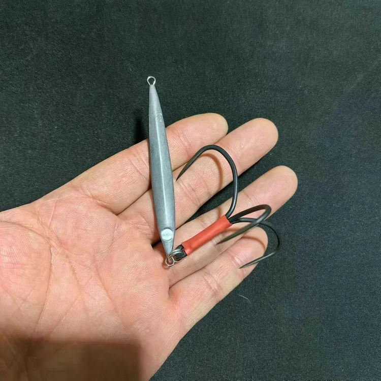 创洋5只锚鲢鱼池塘细长铁板路亚饵假饵铅鱼速沉慢摇渔具垂钓远投