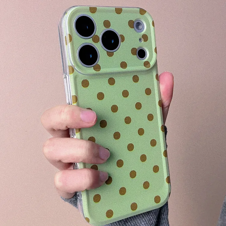 秋冬多色系波点适用多型号手机的全包防摔软质手机壳