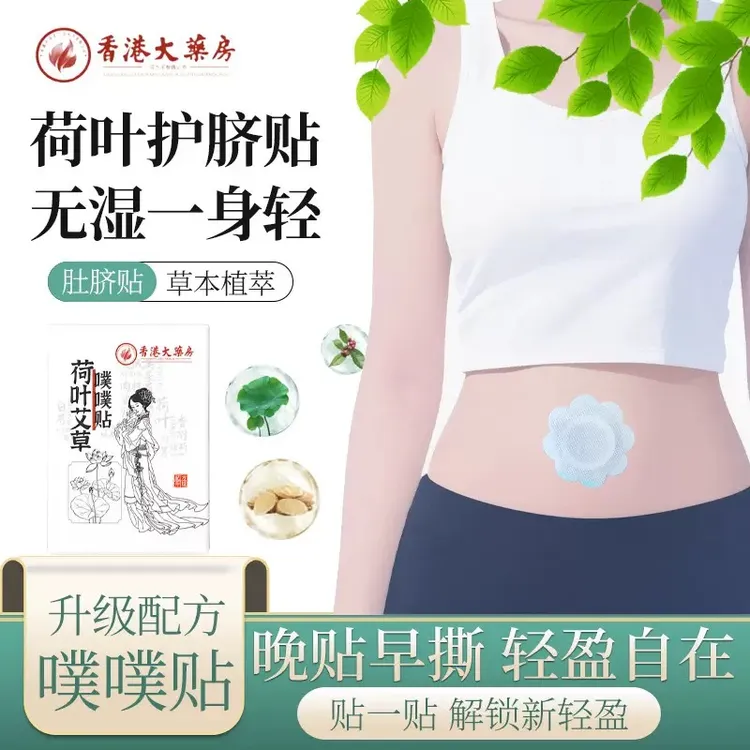 【南怀瑾升级配方】荷叶艾草噗噗 贴陈艾艾绒草本家用肚脐贴