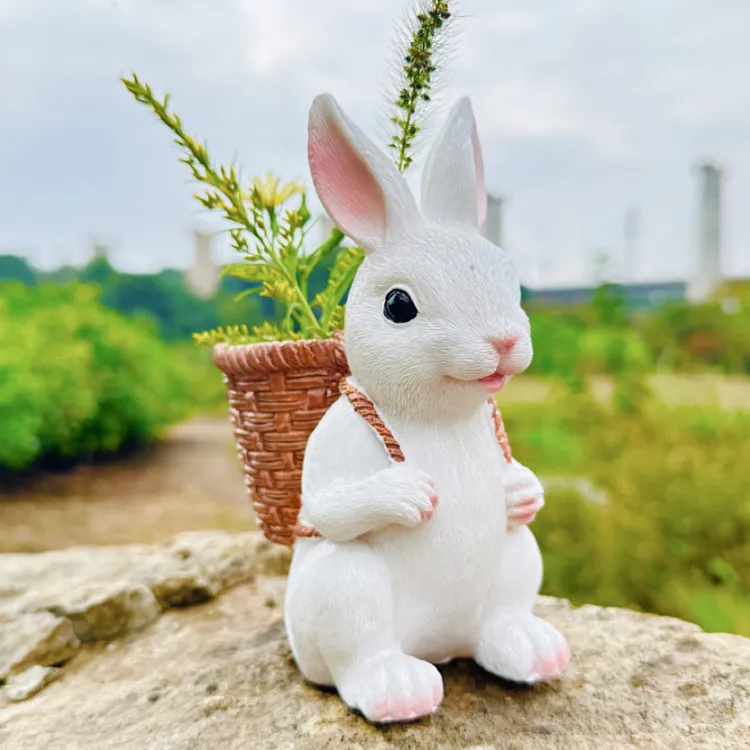 创意车载室内摆件家居摆件可爱兔子玩具礼品