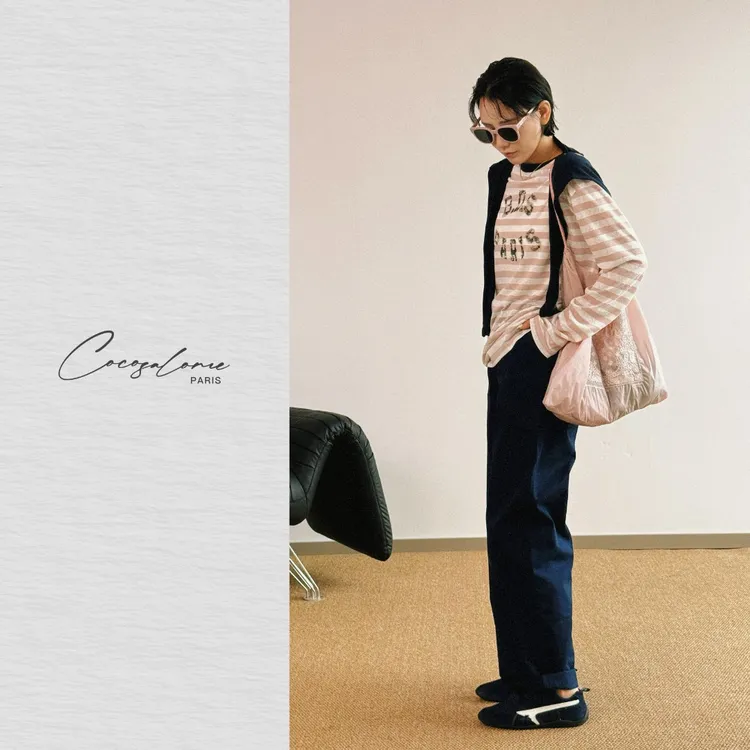 韩彬彬"粉条"甜妹必备温柔轻盈丝滑垂坠百搭显瘦长袖T恤871M-6