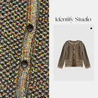  IDENTIFY秋季新款时尚彩色杂色晕染开衫25AW