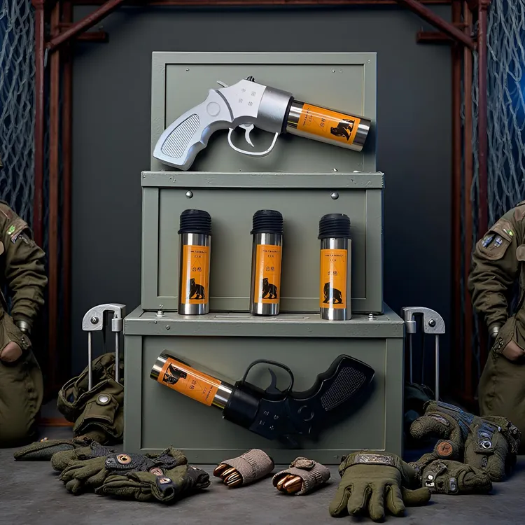 【银黑金属把手】户外旅行车载便携式干粉灭火枪家用应急救援装备