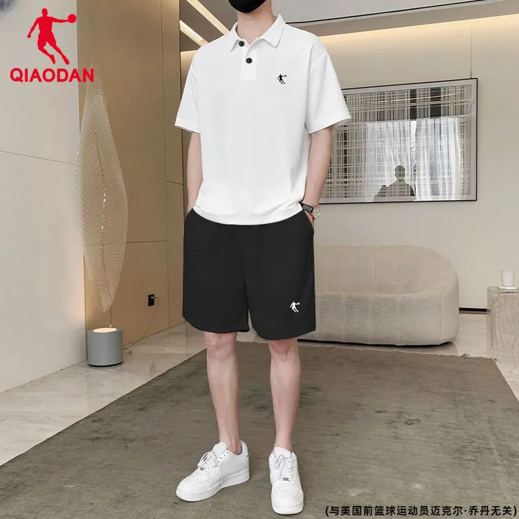 乔丹官方旗舰运动套装男短袖t恤Polo衫速干短裤夏季新款男士套装
