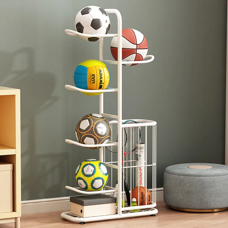 篮球收纳架家用球类置物架多层摆放架子儿童室内运动器材落地球架