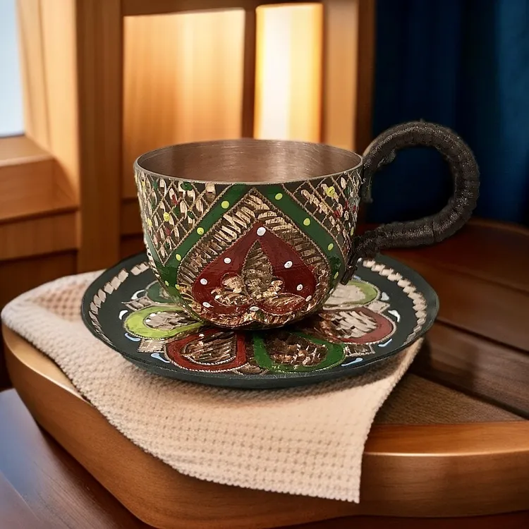 新款民族风纯铜手工制茶杯咖啡杯家用