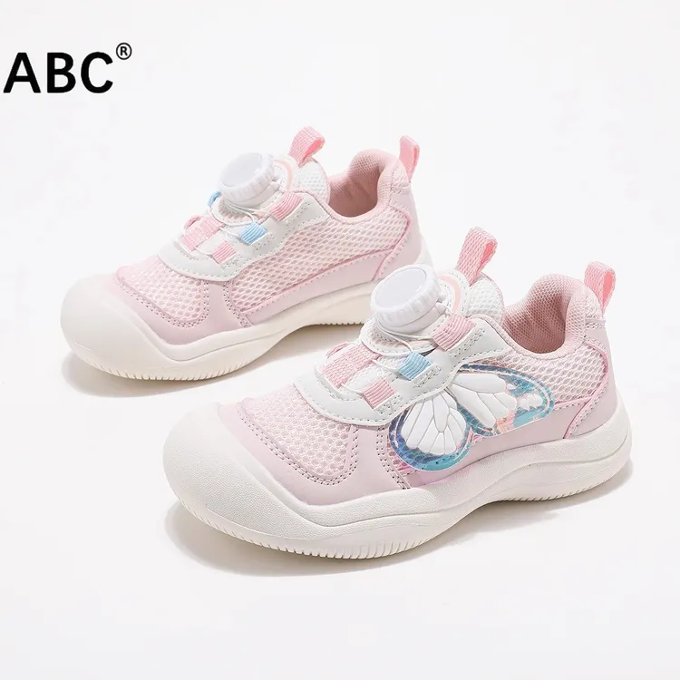 ABC儿童网鞋跑鞋运动鞋潮款6-12岁新款鞋子女童网面宝宝跑步鞋秋
