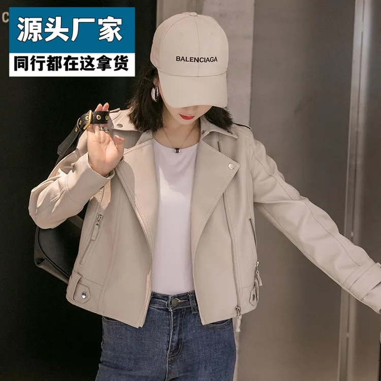 梵乐芬小皮衣外套女短款2025年新款春秋季韩版修身爆款大码机车皮
