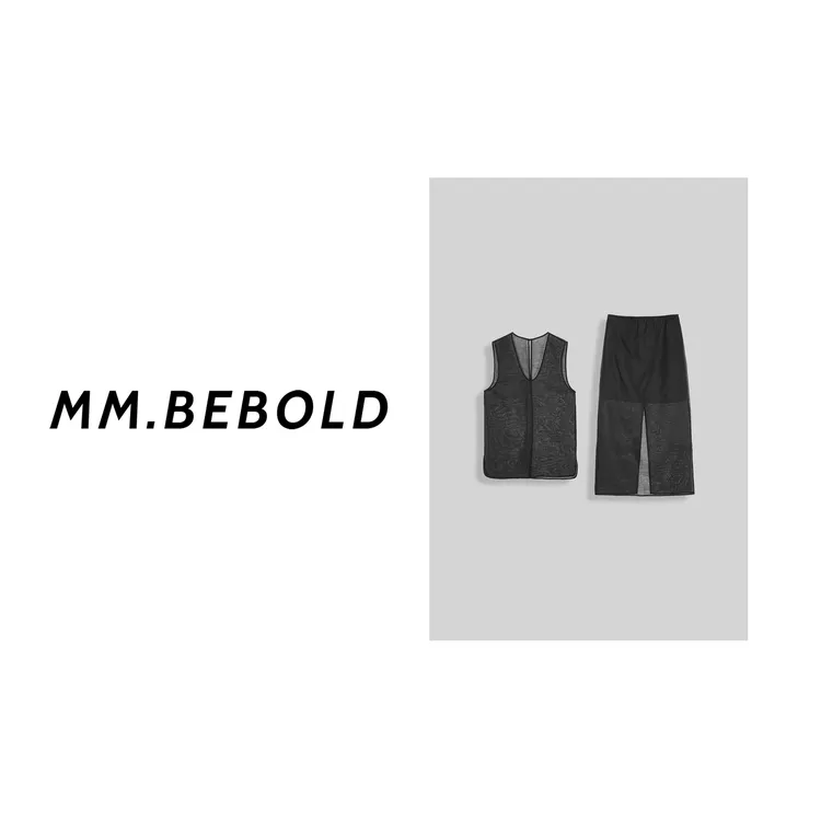  【妙姐精选】玄影 极简宽肩百搭套装XS8073-1