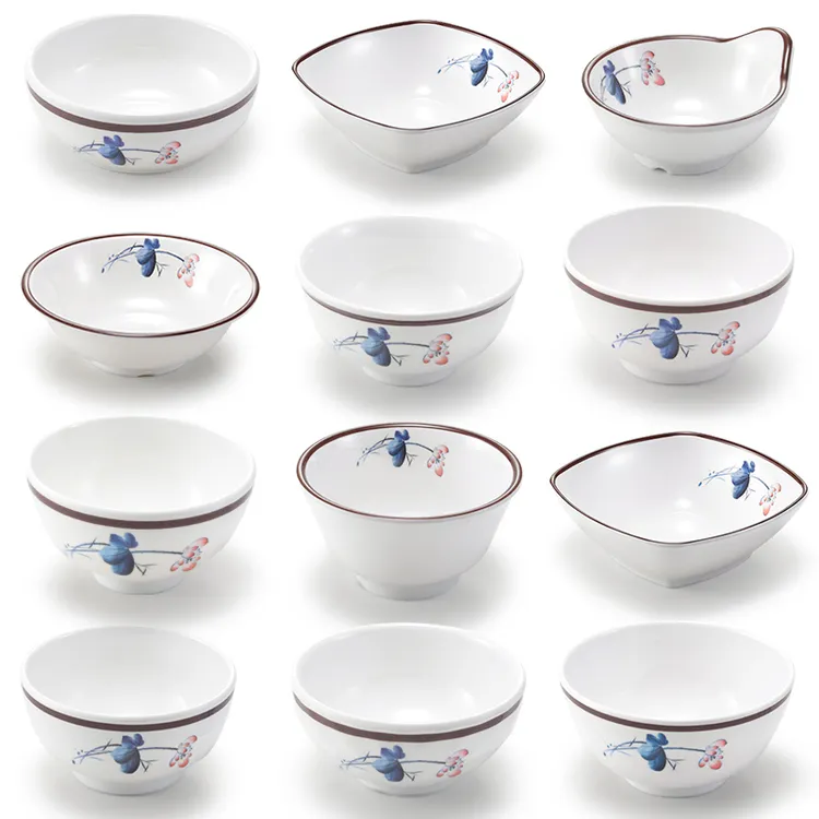 密胺小碗饭碗粥碗商用餐厅饭店宴席湘菜馆酒店塑料汤碗火锅调料碗