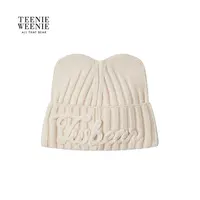 TeenieWeenie小熊女装帽子25秋冬新款温暖舒适针织帽TTAC25FT01T
