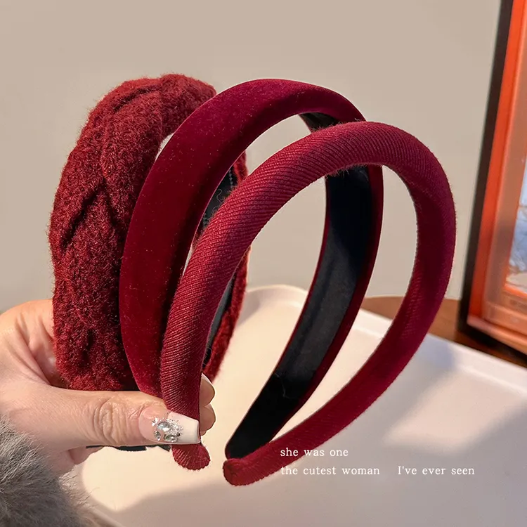 新年红色显白洋气发箍女2025新款高颅顶头箍洗脸压发发卡过年头饰