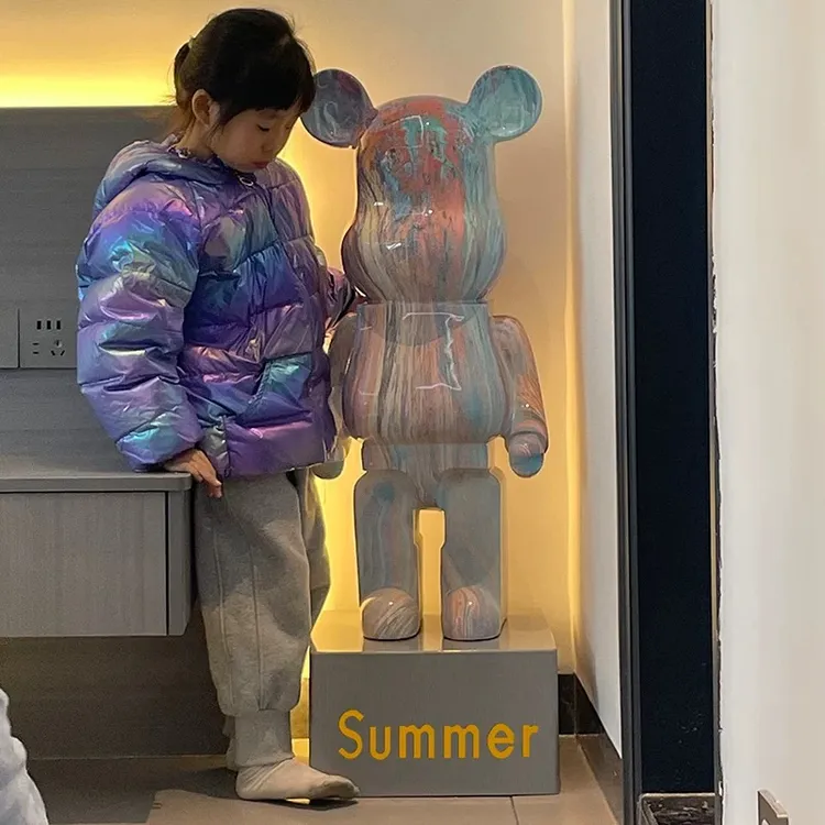 网红熊客厅电视柜装饰品摆件现代简约卡通大号存钱罐家居大型落地