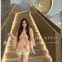 【JIN_KING】女装高奢时尚背心无袖马甲夏季女长袖上衣J0035